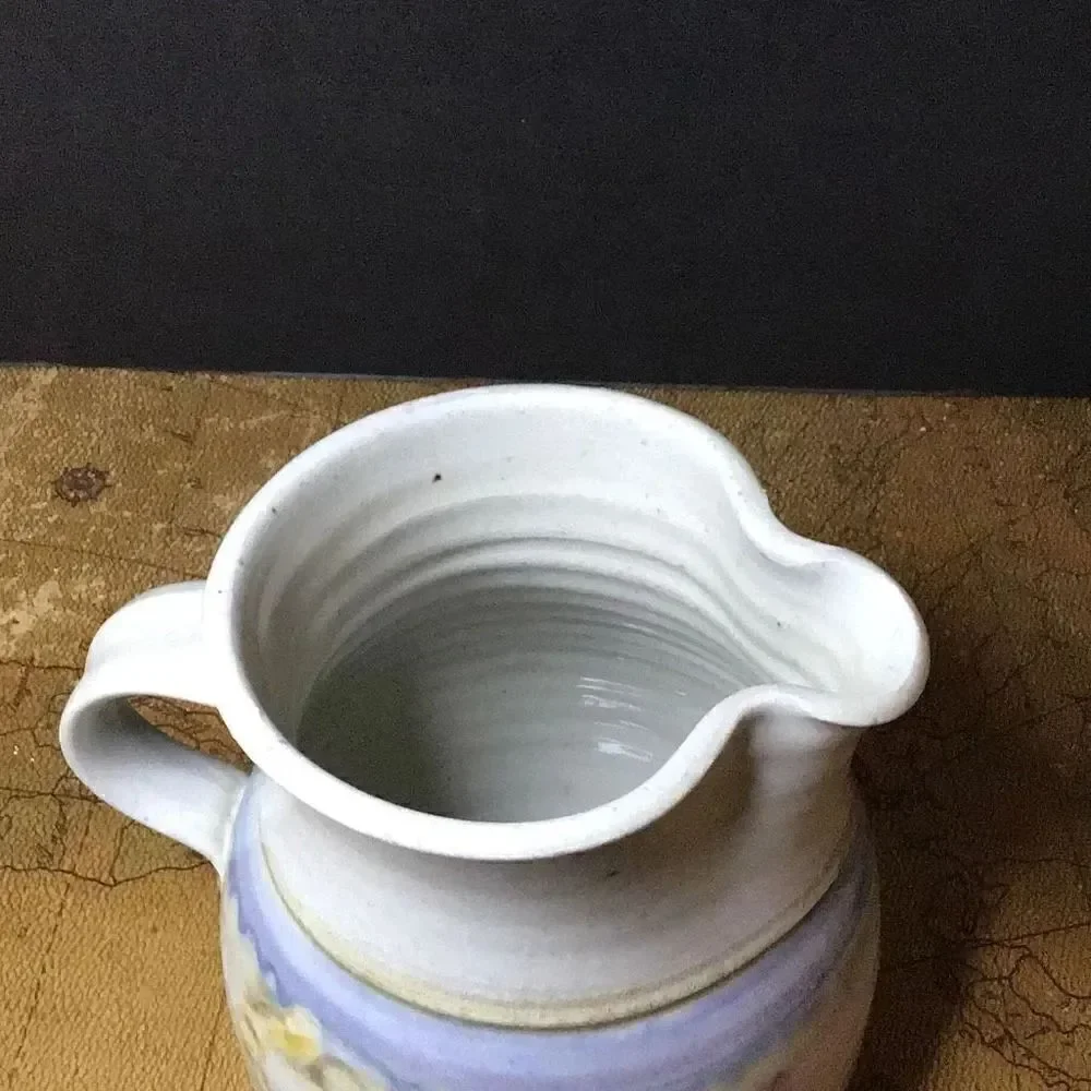 Drink, vintage pottery serving set ￼2 glasses 2 coffee cups and pitcher From Ben